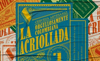 Collage etiquetas La Acriollada